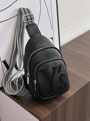 Ženska PU crossbody torba — jesen 2025, zatvarač, poliester podstava, džep za telefon