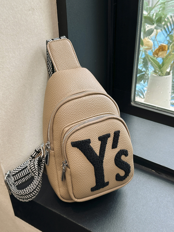 Ženska PU crossbody torba — jesen 2025, zatvarač, poliester podstava, džep za telefon
