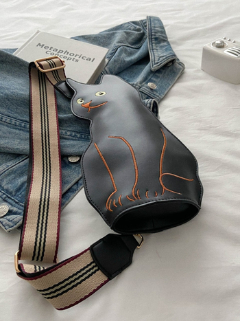 Crossbody torba od PU materijala, unisex stil, zatvarač, proljetno izdanje 2025