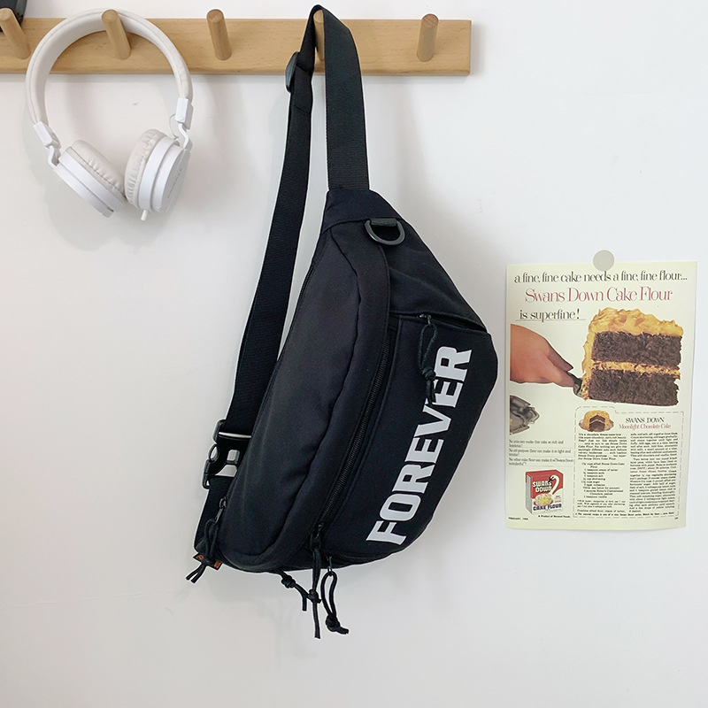 Unisex torba za prsa, vodootporna Oxford tkanina, zatvarač, unutarnji džep s zatvaračem, velika kapaciteta za svakodnevnu upotrebu