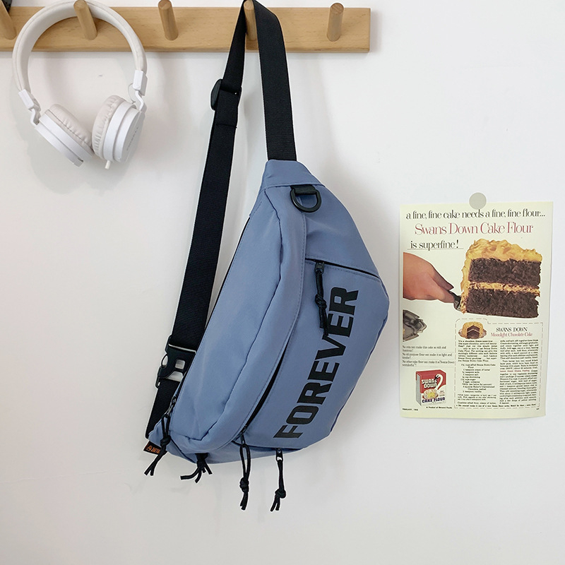 Unisex torba za prsa, vodootporna Oxford tkanina, zatvarač, unutarnji džep s zatvaračem, velika kapaciteta za svakodnevnu upotrebu