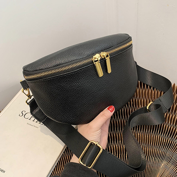 Ženska crossbody torbica u korejskom stilu, gradska jednostavnost; Materijal PU, podstava od poliestera, zatvaranje zatvaračem, unutarnja džep sa zatvaračem