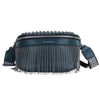 Ai Fashion PU crossbody torba s zatvaračem na zip, poliester podstava, unutarnji džepovi za telefon i ID