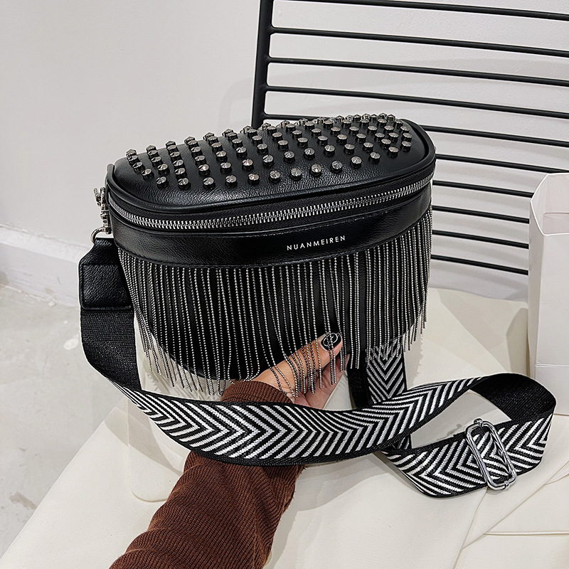 Ai Fashion PU crossbody torba s zatvaračem na zip, poliester podstava, unutarnji džepovi za telefon i ID