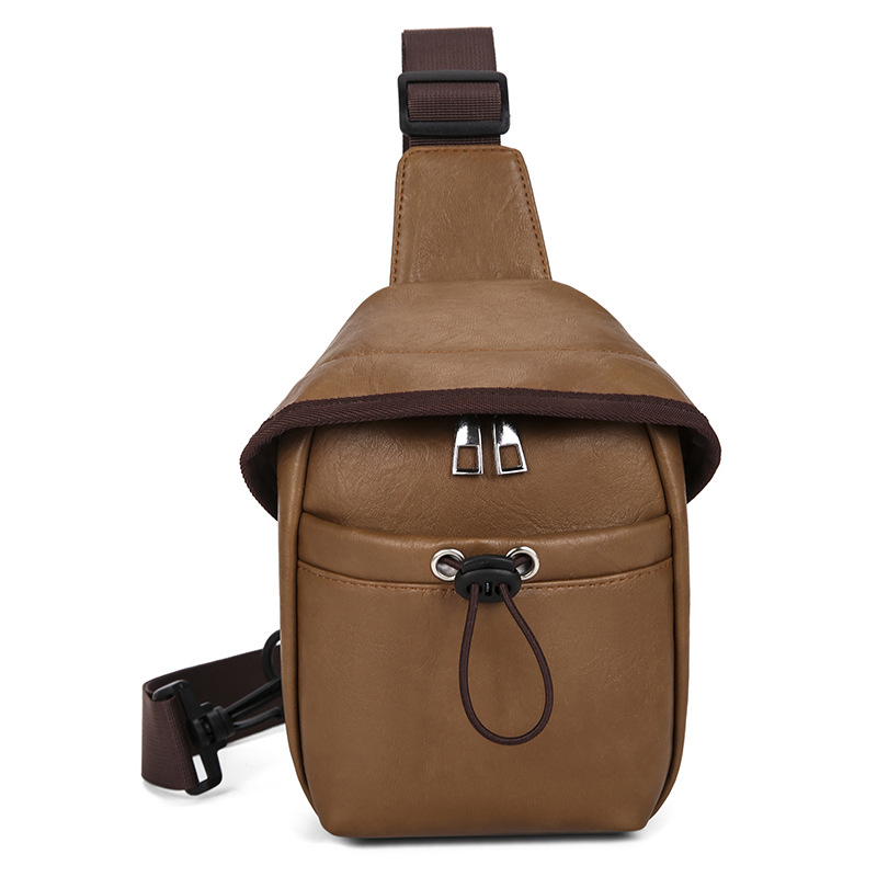 Krossbody torba KAMUANG, unisex stil, PU materijal, zatvaranje na zatvarač