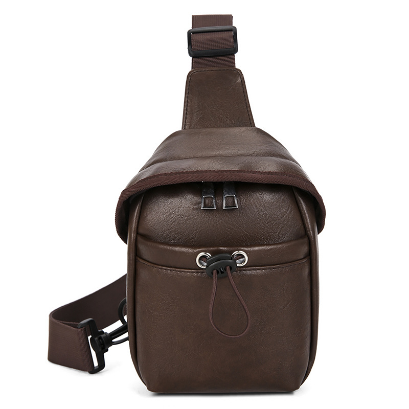 Krossbody torba KAMUANG, unisex stil, PU materijal, zatvaranje na zatvarač