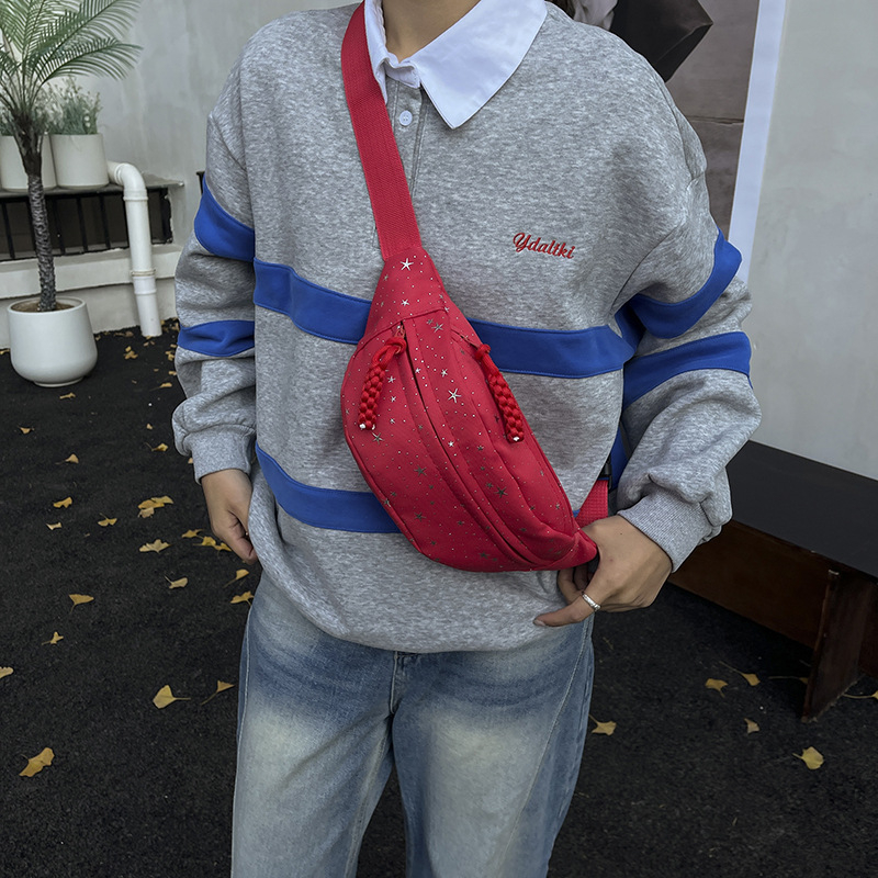 Ženska crossbody torba, najlon, zatvarač, poliester podstava, unutarnji džep, džep za mobitel