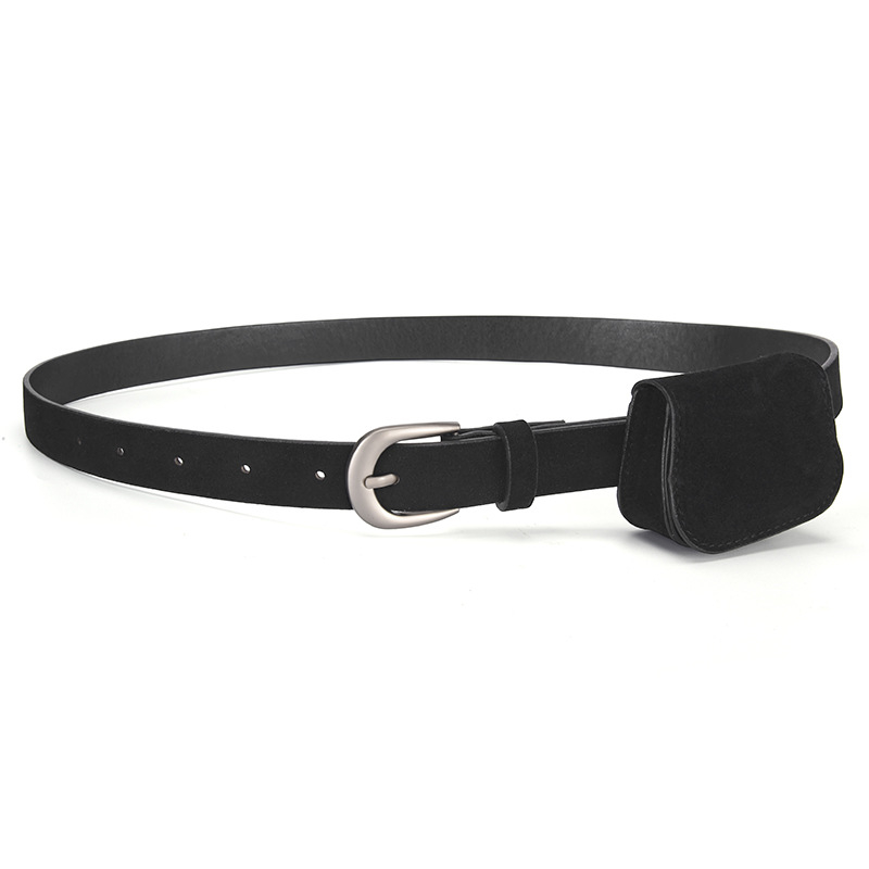 PU torbica za pojas, kovinska kopča, zatvaranje iglom, širina >4 cm, streetwear/INS stil
