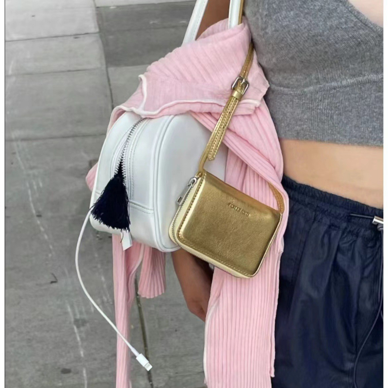 Ulična stil PU crossbody torba sa zatvaračem, džep za ID karticu, proljeće 2024, PU podstava, trodimenzionalna vanjska torba