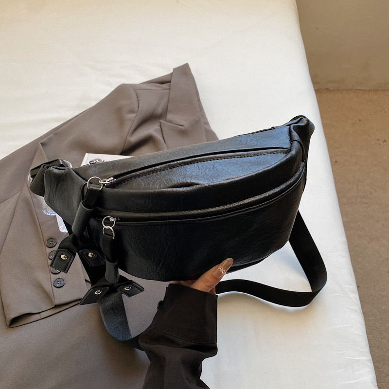 Gubaba PU kožna crossbody torba, unisex, urbani minimalistički stil, zatvaranje na zip, unutarnja džep s zatvaračem