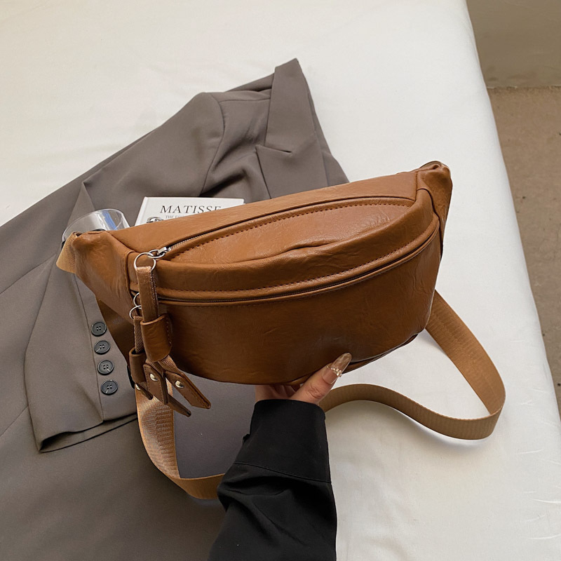 Gubaba PU kožna crossbody torba, unisex, urbani minimalistički stil, zatvaranje na zip, unutarnja džep s zatvaračem