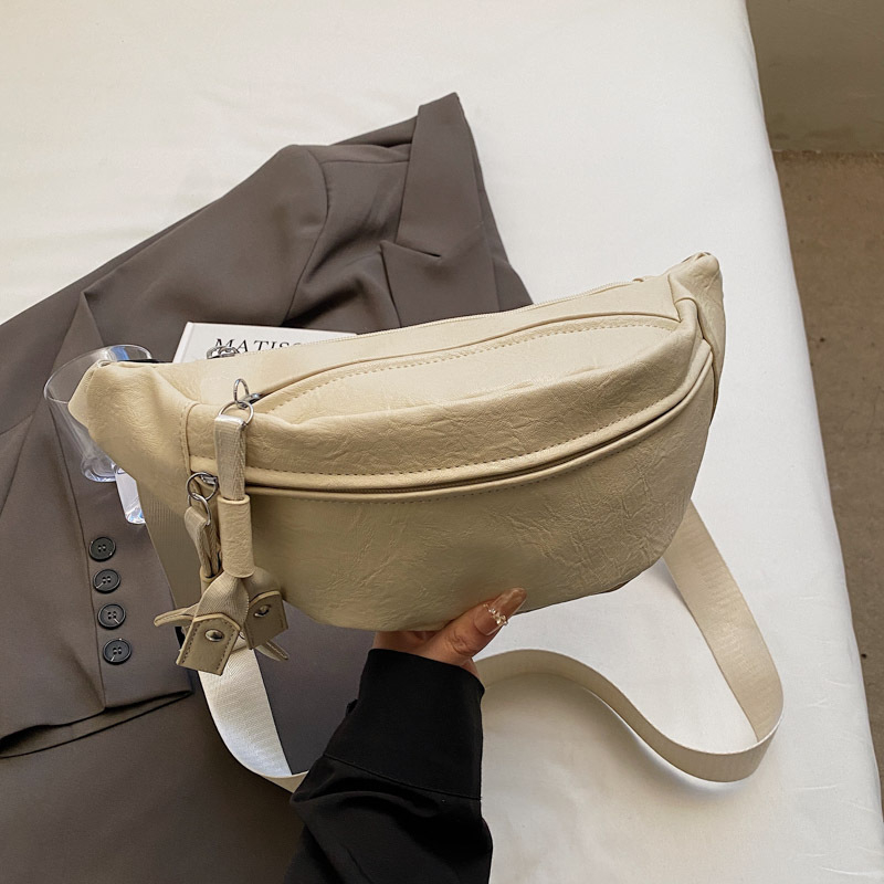 Gubaba PU kožna crossbody torba, unisex, urbani minimalistički stil, zatvaranje na zip, unutarnja džep s zatvaračem