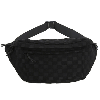 Crossbody torba s kockastim uzorkom, velika kapaciteta, najlon, zatvarač, 3D vanjski dio, poliester podstava, zimska sezona 2022