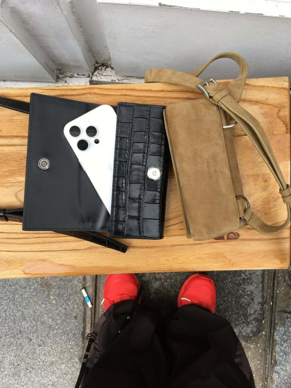 Pravougaona kožna tašna za struk s crossbody remenom; prvi sloj kravlje kože, podstava od kože, zatvarač s poklopcem, unutarnja džep za telefon, gradski stil jednostavnost, zimsko izdanje 2025