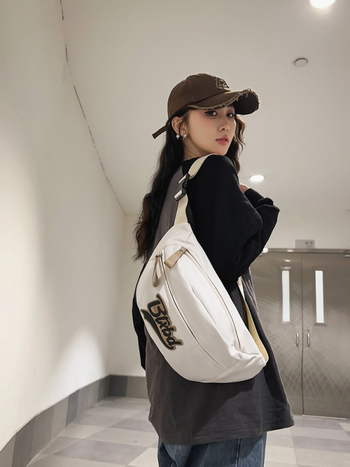 Nylon crossbody torba za svakodnevnu upotrebu – ulični stil (nylon • podstava od poliestera • zatvarač • džep za telefon)