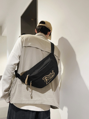 Nylon crossbody torba za svakodnevnu upotrebu – ulični stil (nylon • podstava od poliestera • zatvarač • džep za telefon)
