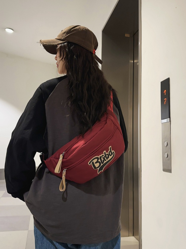 Nylon crossbody torba za svakodnevnu upotrebu – ulični stil (nylon • podstava od poliestera • zatvarač • džep za telefon)