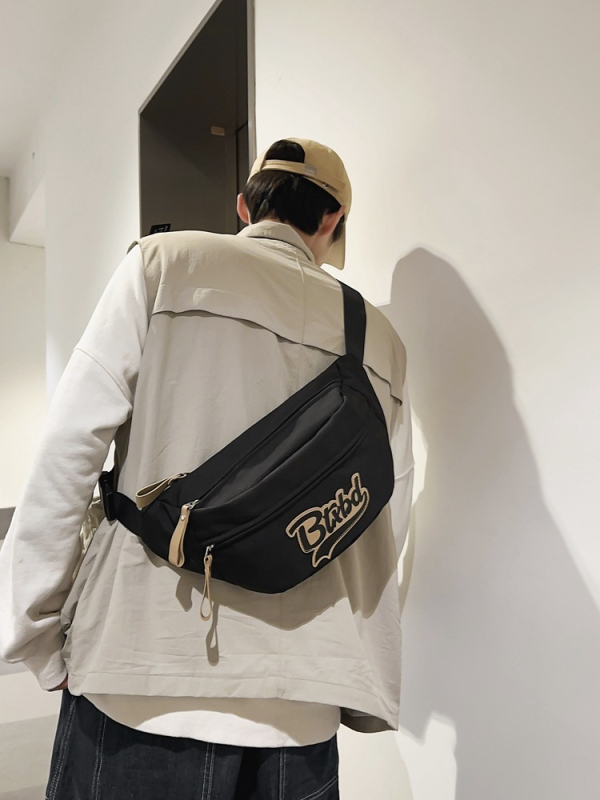 Nylon crossbody torba za svakodnevnu upotrebu – ulični stil (nylon • podstava od poliestera • zatvarač • džep za telefon)