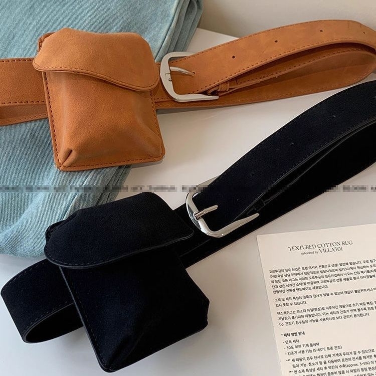 Torba za struk s kvadratnim preklopom, mini konkavni oblik — Materijal: super vlakno; Nehrđajući čelik; Način zatvaranja: vezanje; Širina: tanak stil (<2 cm); Proljetno 2025