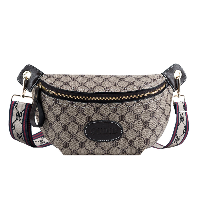 PU torba za prsa s crossbody remenom, gradski stil, zatvaranje na zip i unutarnji džep na zip, mekana konstrukcija