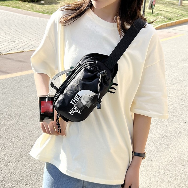 Nylon crossbody torba za pojas s zatvaračem, 3D vanjski dizajn, skriveni džep sa zipom, gradski minimalistički stil, proljeće 2025