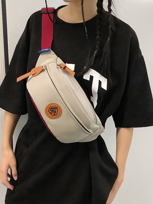Muška torbica za prsa – Najlon, prozračna, ultra lagana, sklopiva, gradski stil