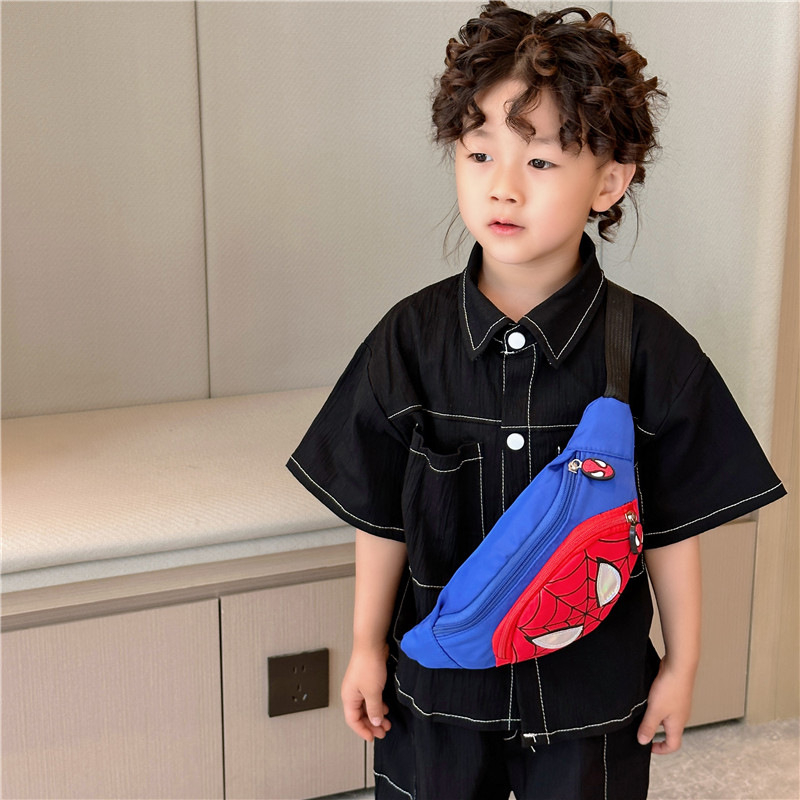 Sac crossbody pentru copii, din nailon, căptușeală din poliester, stil jucăuș și drăguț, respirabil și ultra-ușor, primăvara 2025