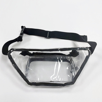 Prozirna PVC pojasna torba – vodootporna, ultralaka, antibakterijska; unisex, za vanjske sportove