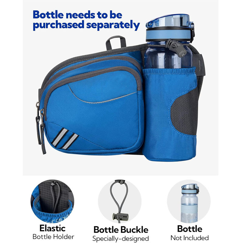 LOELY sportska pojas torba za vanjske aktivnosti – najlon, prozračna, ultralagana, pretinac za bocu
