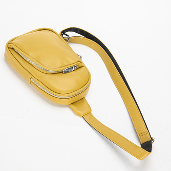 Ženska crossbody torba za pojas – PU materijal, gradski stil, poliester podstava, zatvarač, unutarnji džep sa zatvaračem i džep za mobitel.