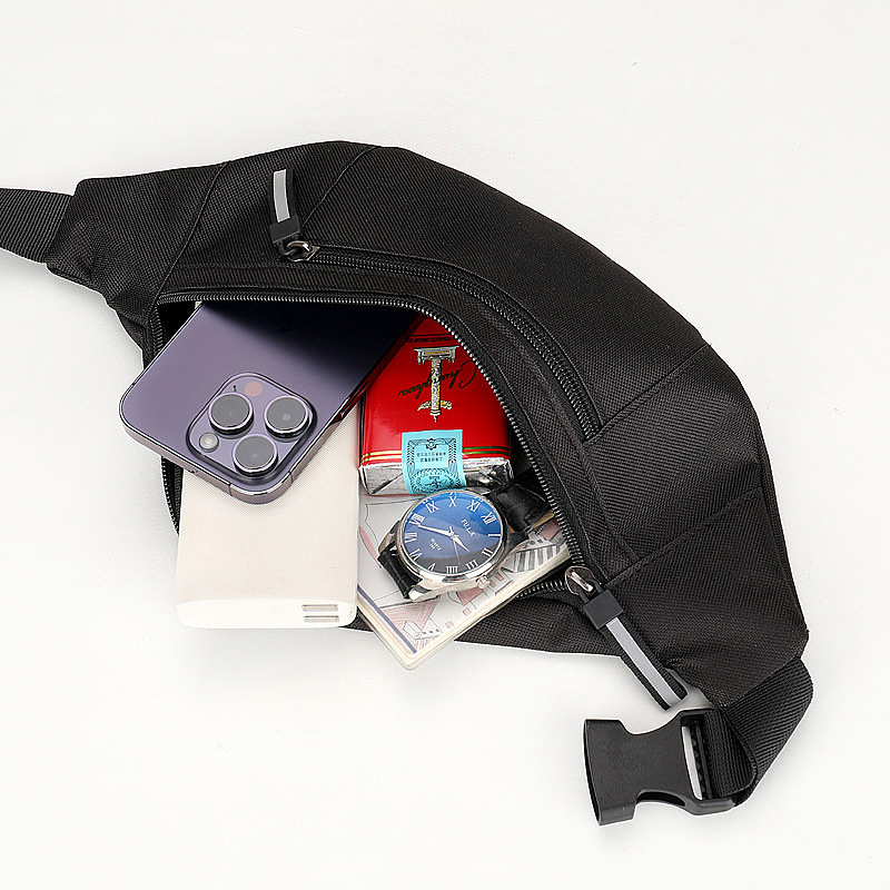 Crossbody torbica za telefon - vodootporan najlon, podloga od poliestera, otvaranje zatvaračem, unutarnja zip torbica i džep za telefon, trodimenzionalni vanjski dizajn, urbano minimalistički stil