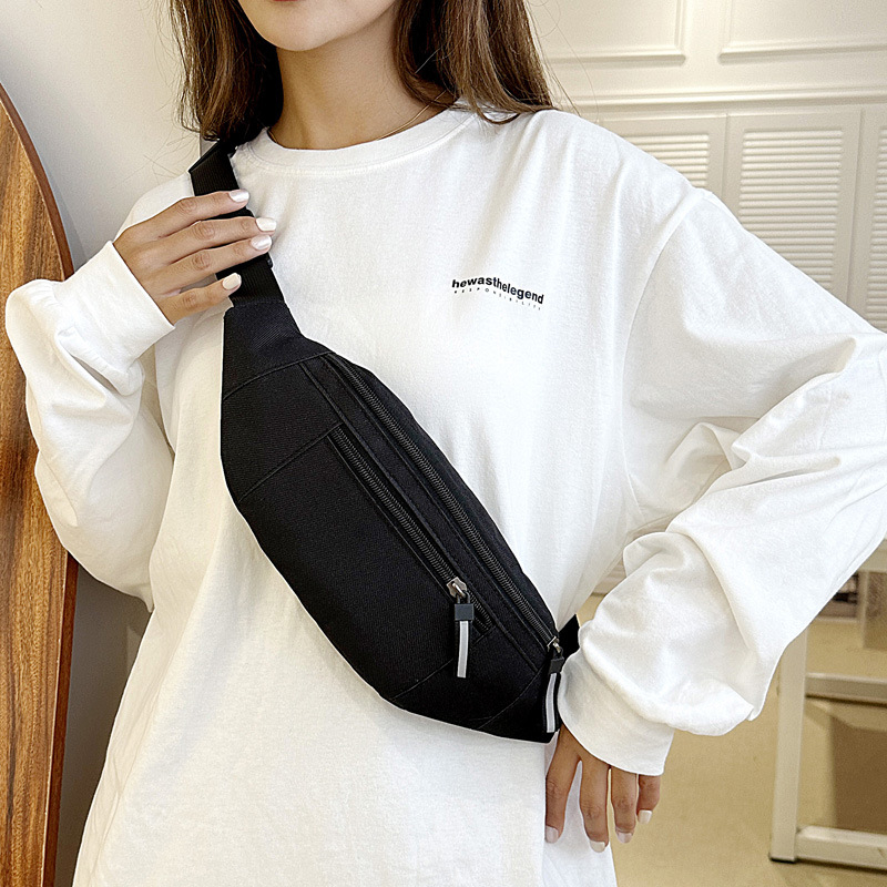 Crossbody torbica za telefon - vodootporan najlon, podloga od poliestera, otvaranje zatvaračem, unutarnja zip torbica i džep za telefon, trodimenzionalni vanjski dizajn, urbano minimalistički stil