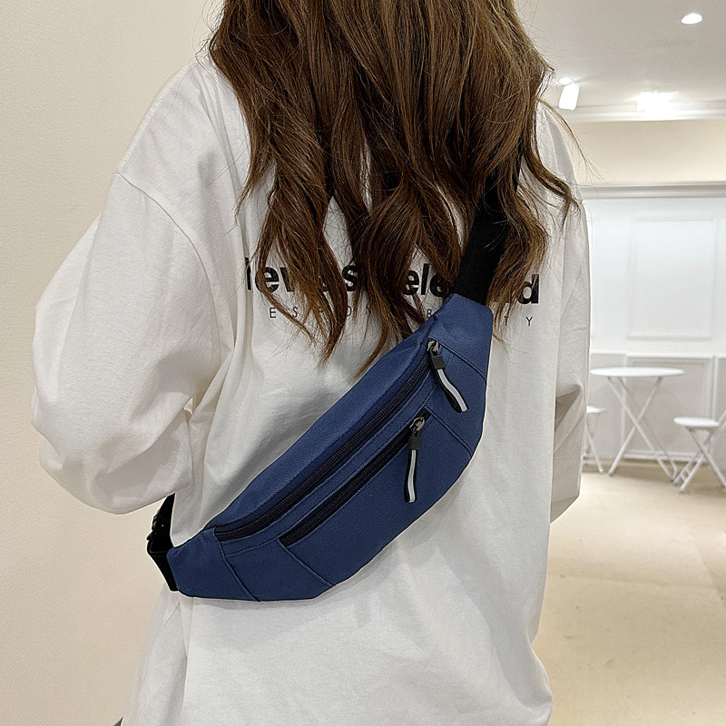 Crossbody torbica za telefon - vodootporan najlon, podloga od poliestera, otvaranje zatvaračem, unutarnja zip torbica i džep za telefon, trodimenzionalni vanjski dizajn, urbano minimalistički stil