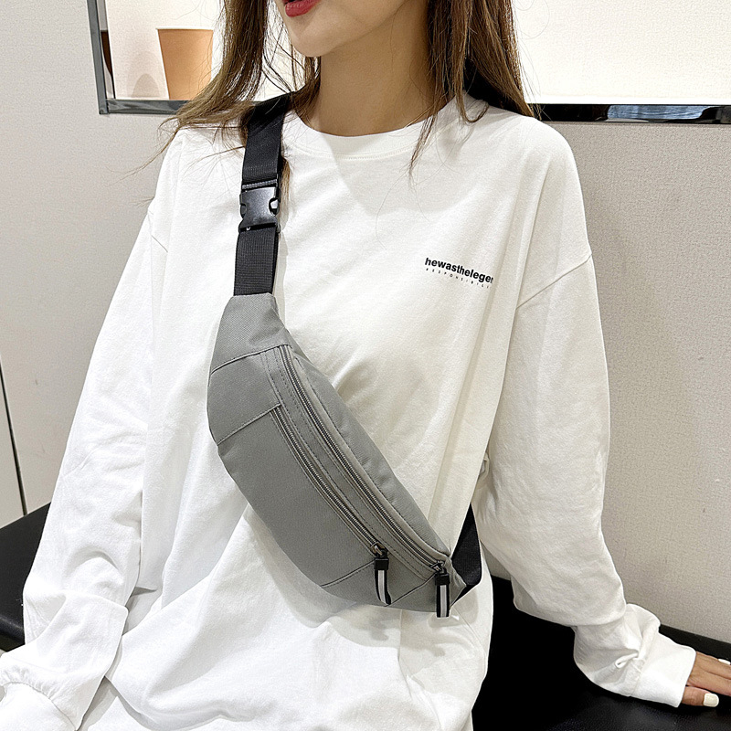 Crossbody torbica za telefon - vodootporan najlon, podloga od poliestera, otvaranje zatvaračem, unutarnja zip torbica i džep za telefon, trodimenzionalni vanjski dizajn, urbano minimalistički stil