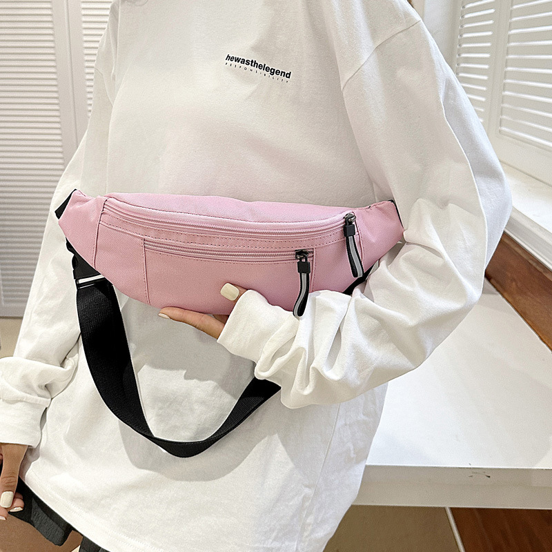 Crossbody torbica za telefon - vodootporan najlon, podloga od poliestera, otvaranje zatvaračem, unutarnja zip torbica i džep za telefon, trodimenzionalni vanjski dizajn, urbano minimalistički stil