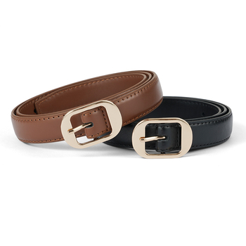 Женски колан – нов стил, универсален дизайн; PU материал; ширина 2–4 см; закопчаване със щракване; обков PU/имитационна кожа; модел на райета