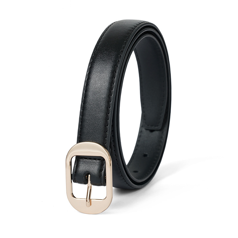 Женски колан – нов стил, универсален дизайн; PU материал; ширина 2–4 см; закопчаване със щракване; обков PU/имитационна кожа; модел на райета