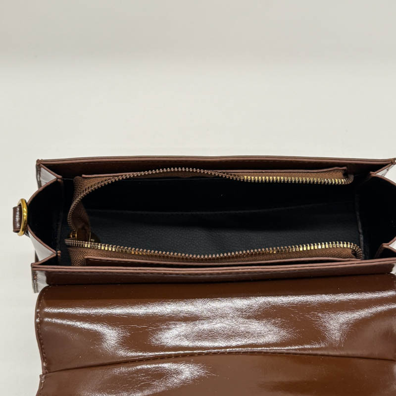 Unisex PU kožna torbica za podlakticu s magnetskim zatvaranjem, džep na zip, poliesterom podstava, vodoravni kvadratni oblik