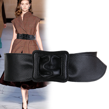 Női derékszíj valódi bőrből, első réteg marhabőrből, All-Match stílus, egyhurok öv ruhákhoz és pulóverekhez