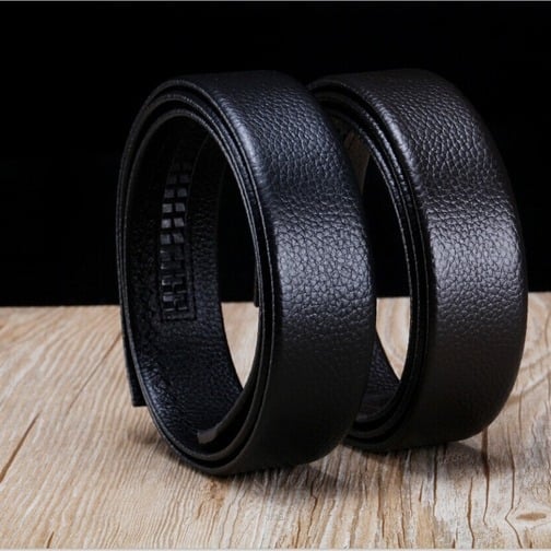 Férfi bőrszíj - első osztályú tehénbőr, lychee mintázat, automata csat, szélesség 2-4 cm, CHARM KAISER