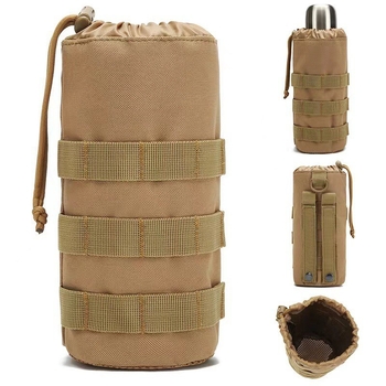 Taktička torbica za bocu za vodu s MOLLE sustavom za outdoor sportove, 1000D najlon, prozračna, vodootporna, antibakterijska, proširiva