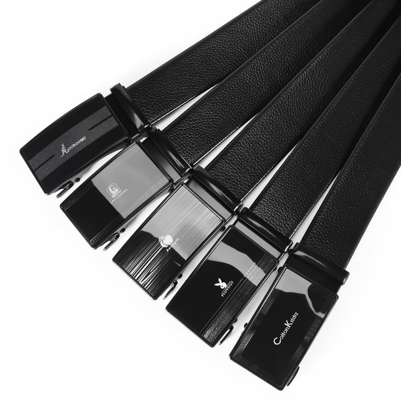 Qinlin meeste kunstnahast vöö automaatse kinnitusklambriga, raua kinnitus, 2-4 cm laius, äristiil