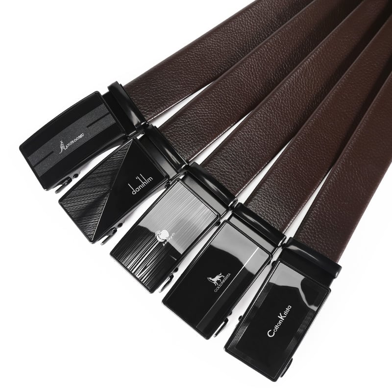 Qinlin meeste kunstnahast vöö automaatse kinnitusklambriga, raua kinnitus, 2-4 cm laius, äristiil