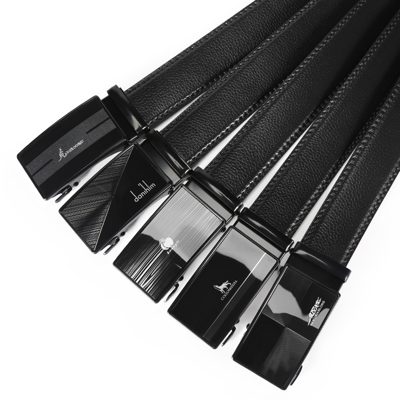 Qinlin meeste kunstnahast vöö automaatse kinnitusklambriga, raua kinnitus, 2-4 cm laius, äristiil