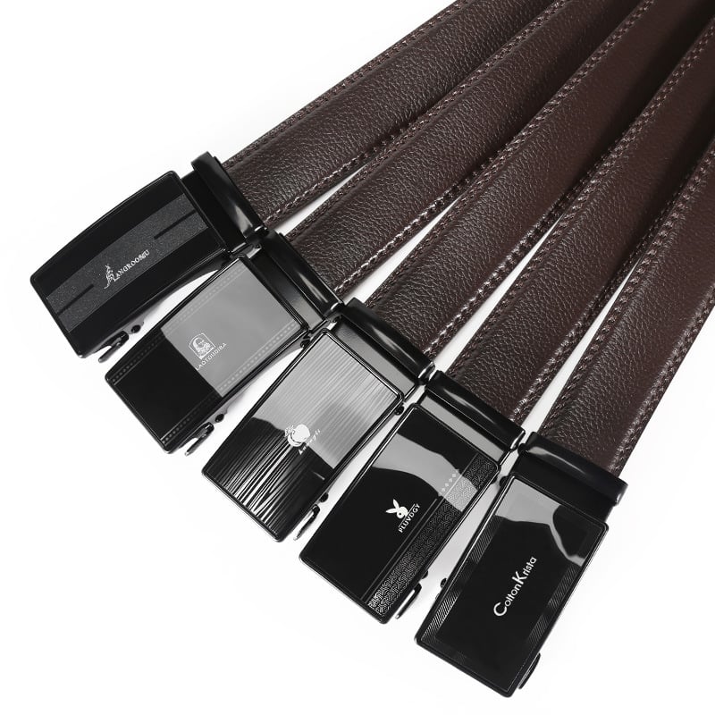 Qinlin meeste kunstnahast vöö automaatse kinnitusklambriga, raua kinnitus, 2-4 cm laius, äristiil