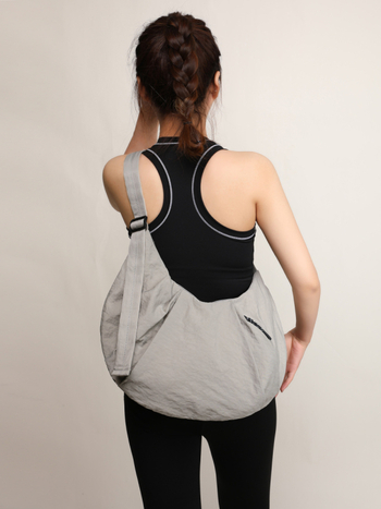Krosbody torba, unisex, najlon tkanina, stil dumpling bag, zatvaranje zipom, unutarnji džep sa zipom