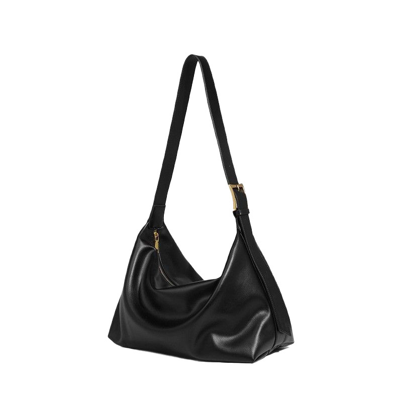 Opia PU crossbody torba - s jednim remenom, horizontalni kvadratni oblik, zatvarač, laminirani unutarnji džep