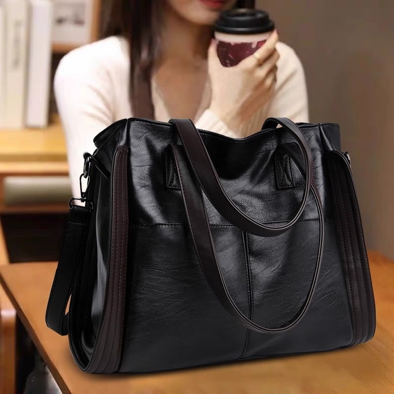 PU kožna torba za rame, unisex stil, pravokutnog oblika, zatvarač na zip, jedna naramenica