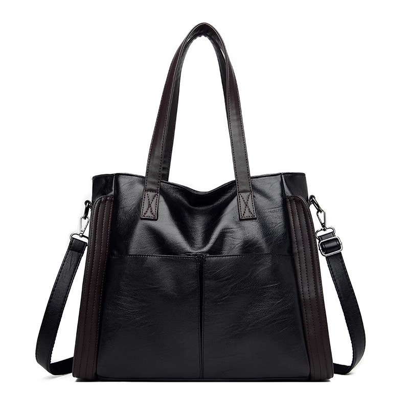 PU kožna torba za rame, unisex stil, pravokutnog oblika, zatvarač na zip, jedna naramenica