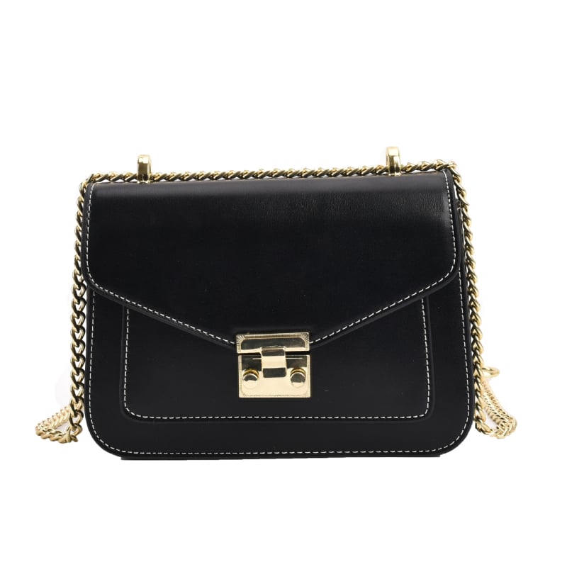 Ženska crossbody torba - gradski stil, PU koža, kvadratni oblik, zatvaranje zipom, jesen 2025